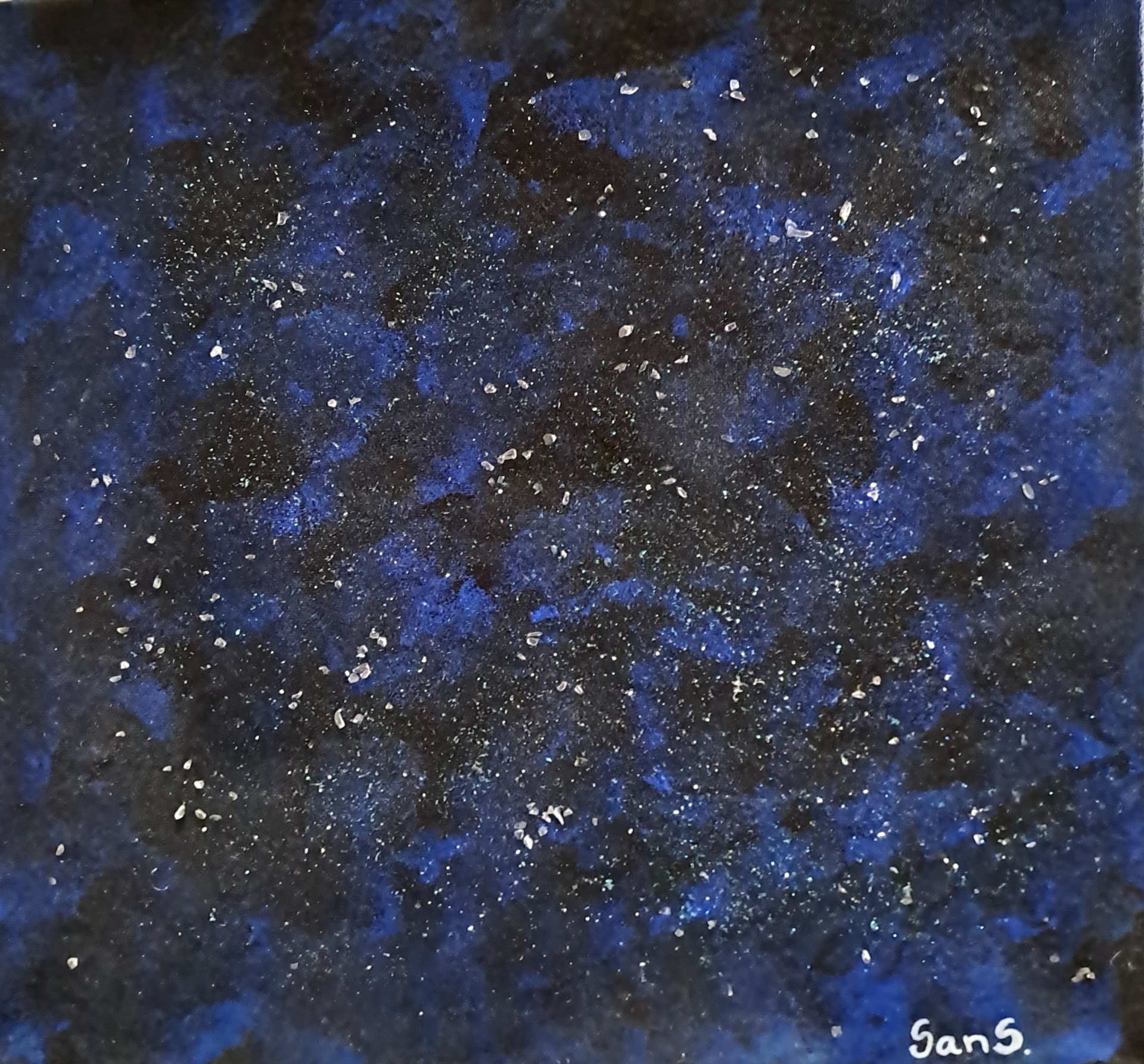 Akrylfärg, 40 cm x 40 cm, 500 kr